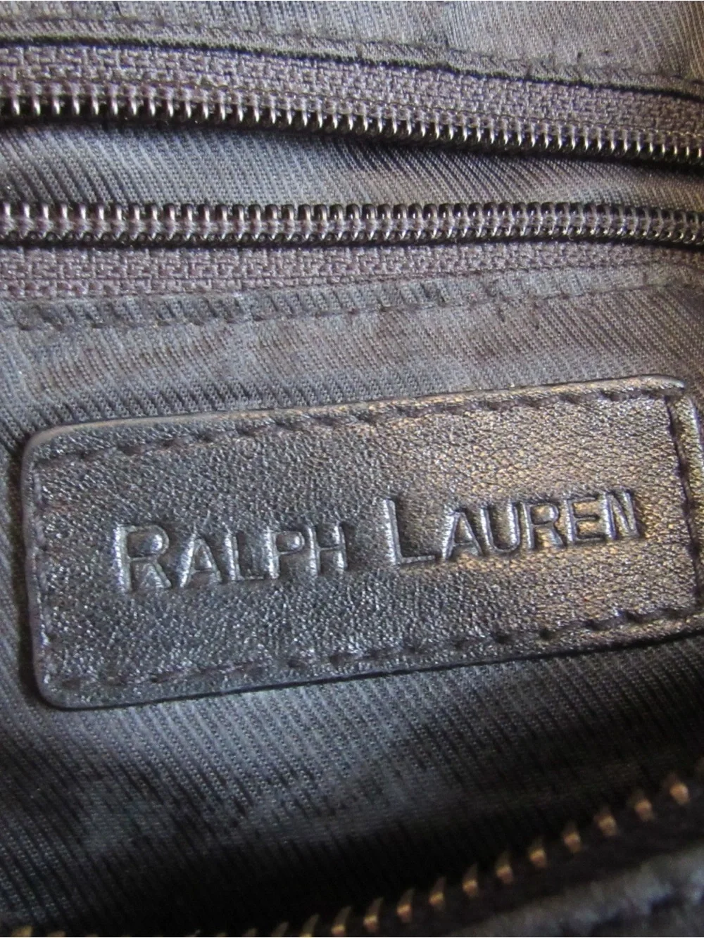 Ralph Lauren Black Leather Shoulder Bag Classic Minimalist Adjustable Strap